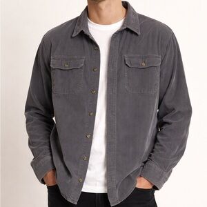 Forever 21 Charcoal Casual Button-Down Shirt